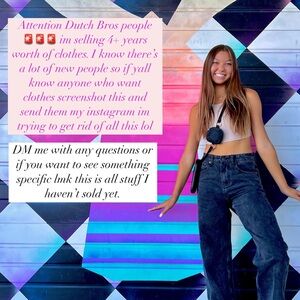 DUTCH BROS LONG SLEEVES- MESSAGE FOR MORE DETAILS